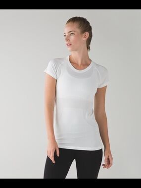 lululemon athletica White Short-Sleeve Athletic Tee